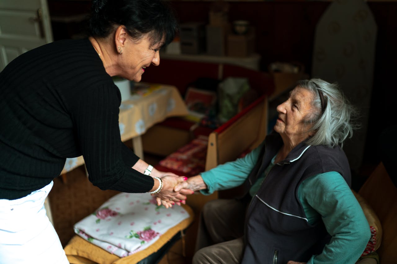 elderly woman thinking about filing for bankruptcy